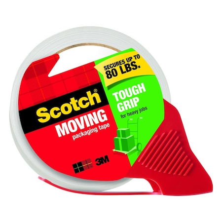 3M Scotch Tough Grip 1.88 in. W X 54.6 yd L Packaging Tape with Dispenser 3500-RD